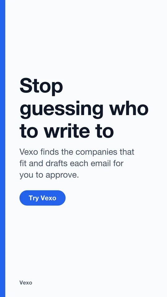 A story-sized image: Stop guessing who to write to